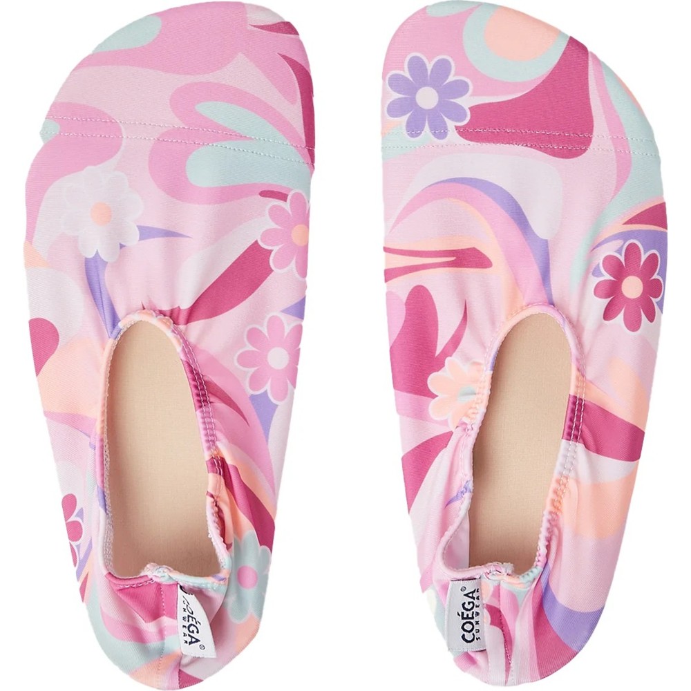 ملابس الشمس كويغا - أحذية مسبح للبنات - بقع بنفسجية مبهجة