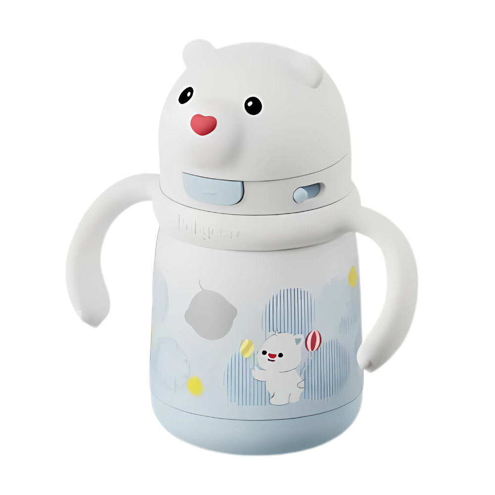 Babycare - Bear Vacuum Flask Water Bottle - 300 ml - Multicolor