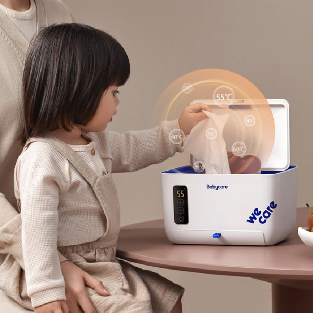 بيبي كير - سخان مناديل مع مناديل مبللة 80 منديل - عبوة من قطعتين