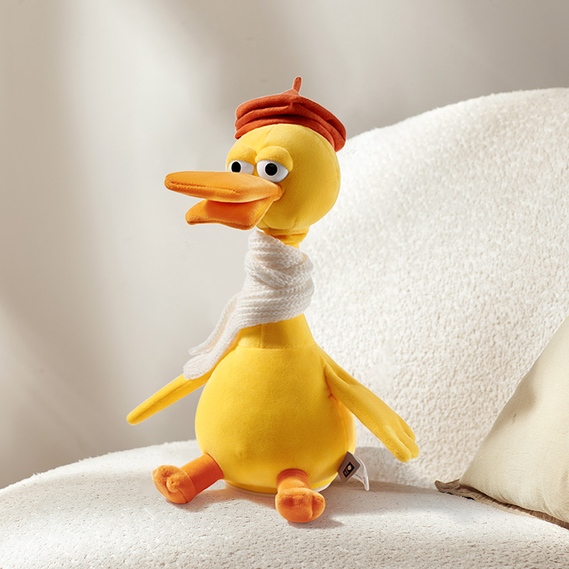 Babycare - Cabri Duck Plush Toy With Cap - Yellow