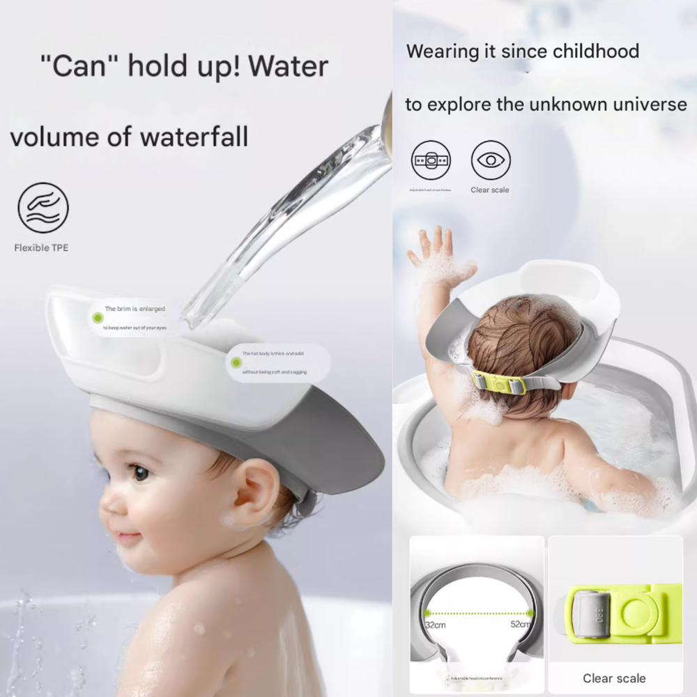 Babycare - Kids Shower Cap 200 X 218 X 68 Mm - Gray