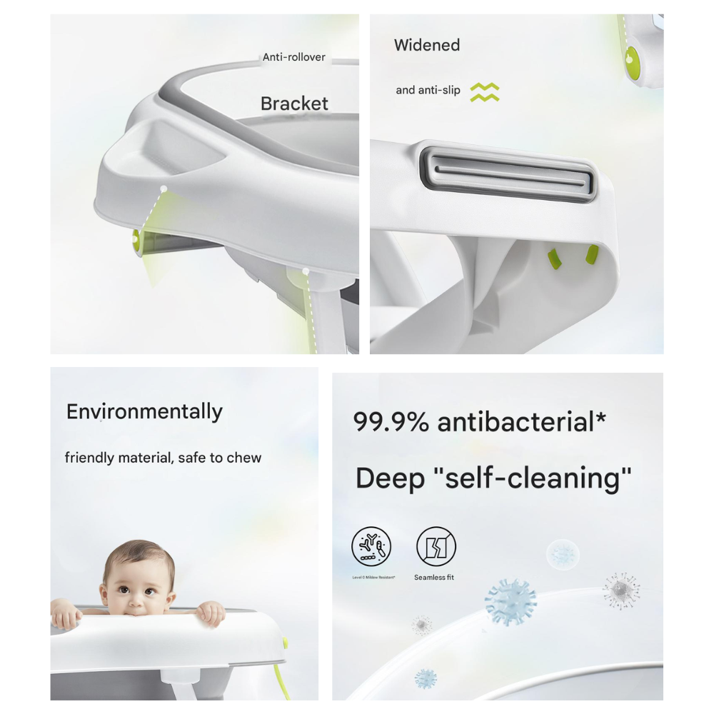 Babycare - Baby Foldable Bathtub - Gray