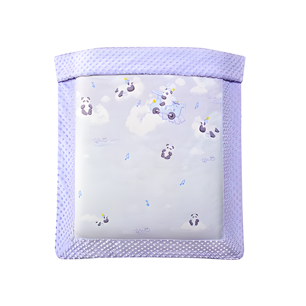 Babycare - Newborn Baby Blanket 100 X 110 Cm - Purple Panda