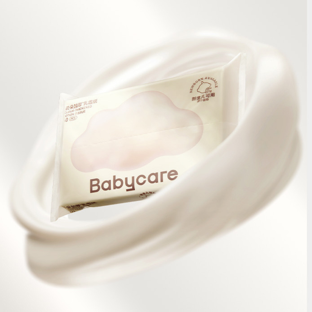 Babycare - Cotton Tissue Cloud Thickened Face Towel Soft 80s