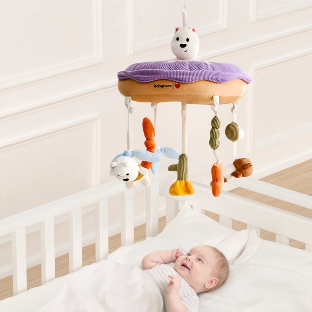 Babycare - Newborn Crib Bed Bell Rattle with Rotating Music