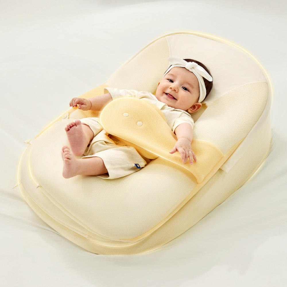 Babycare - Anti-Spit-Up Baby Pillow - Yellow