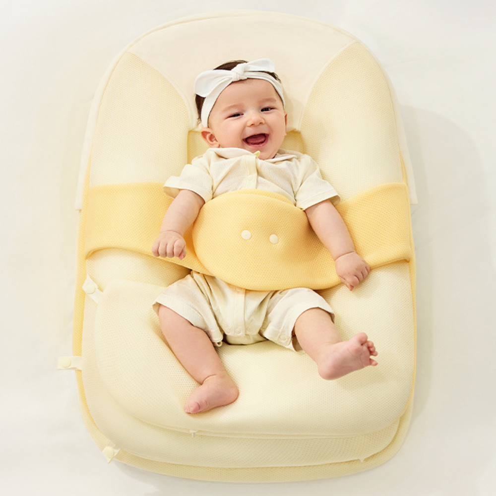 Babycare - Anti-Spit-Up Baby Pillow - Yellow