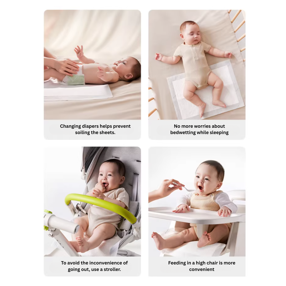 مستلزمات العناية بالطفل - مفارش تغيير حفاضات كاميليا بيبي للاستخدام مرة واحدة - 33 × 45 سم - 6 قطع