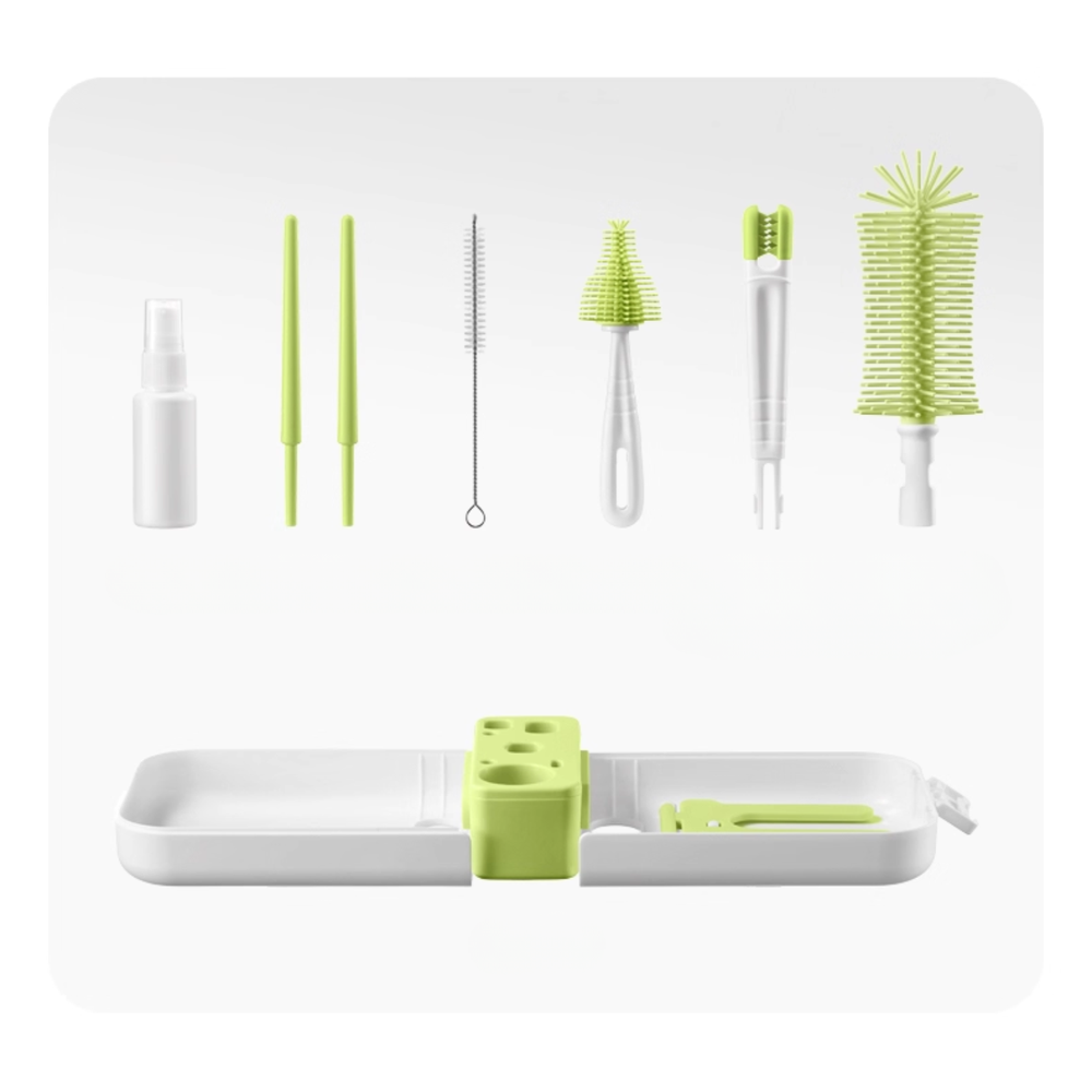 Babycare - 8-in-1 Multifunctional Travel Bottle Brush Set