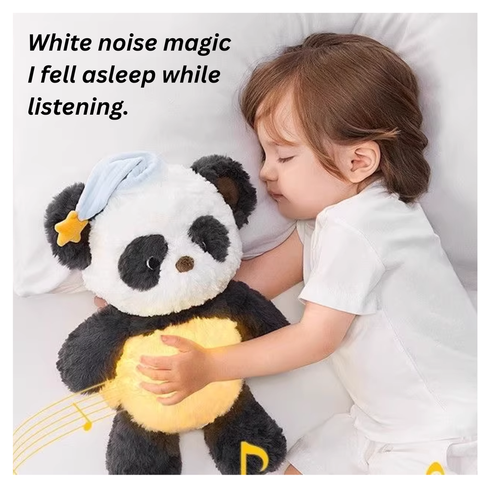 Babycare - Panda Mianmian Soothing Plush Toy - Black/White