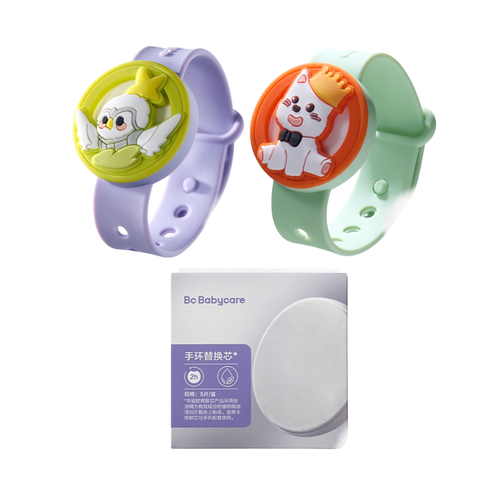 Babycare - Essential Oil Mosquito Repellent Bracelet - Style May Vary - 2 Pcs