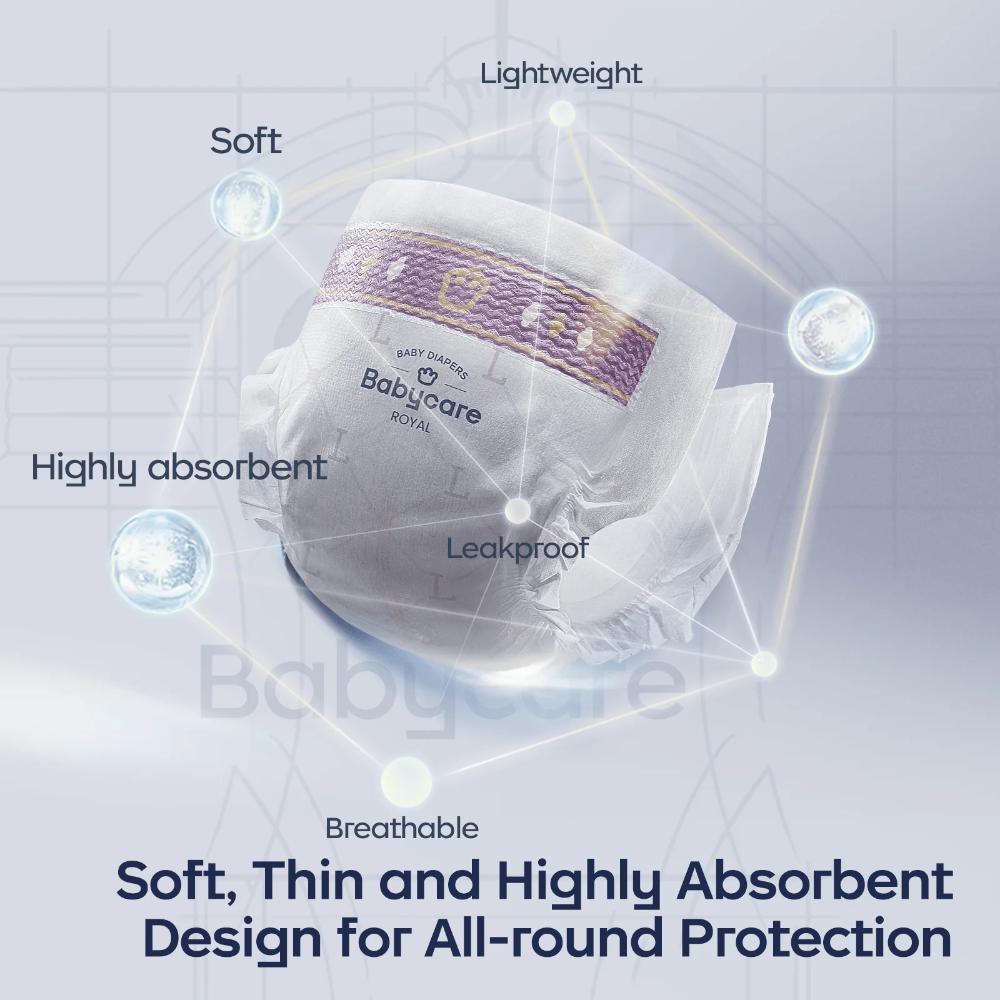 Babycare - Royal Baby Diaper Pants Size 7 17Kg Plus - Super Mega Pack of 4 - 96pcs