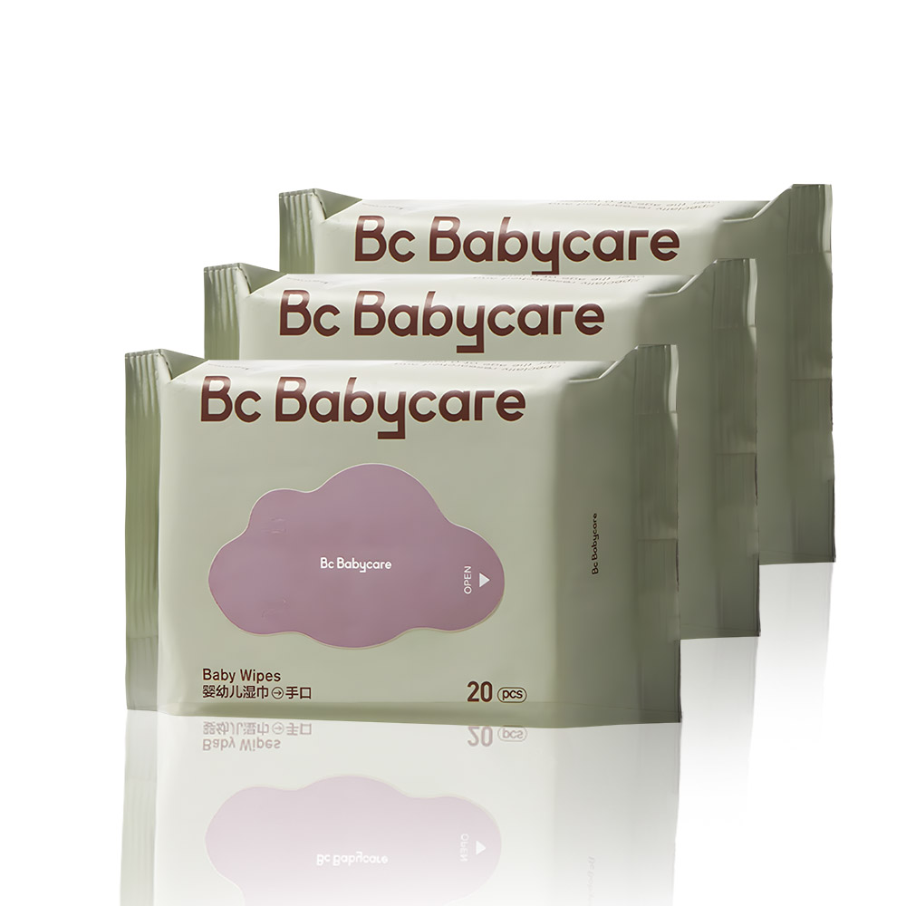 Babycare - Baby Wipes - Pack of 3 x 20 Pcs