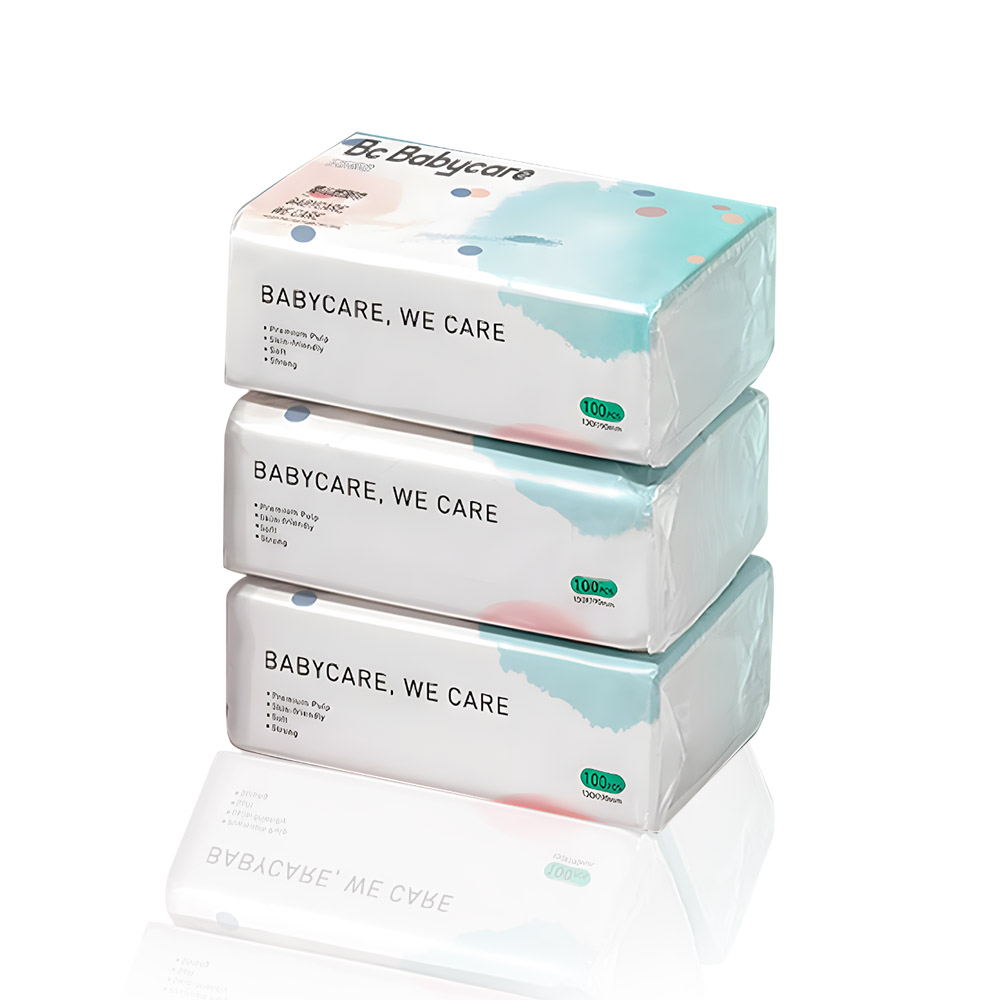 Babycare - Baby Tissue - Pink - 100s - Pack of 3