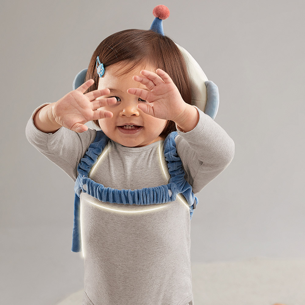 بيبي كير - وسادة حماية الرأس مضادة للسقوط - أبيض