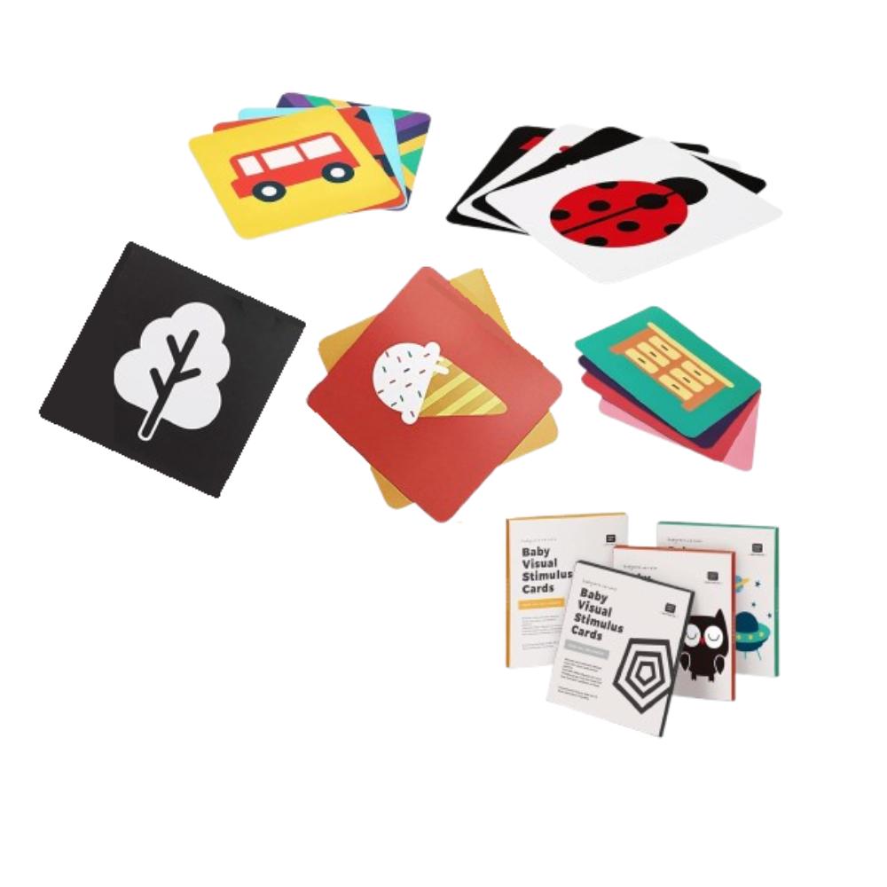 Babycare - Baby Visual Stimulus Flash Cards - Multicolor - 80 Pcs