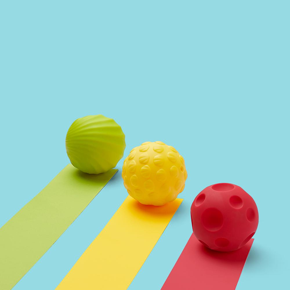 بيبي كير - كرات حسية للضغط للأطفال - 8 قطع