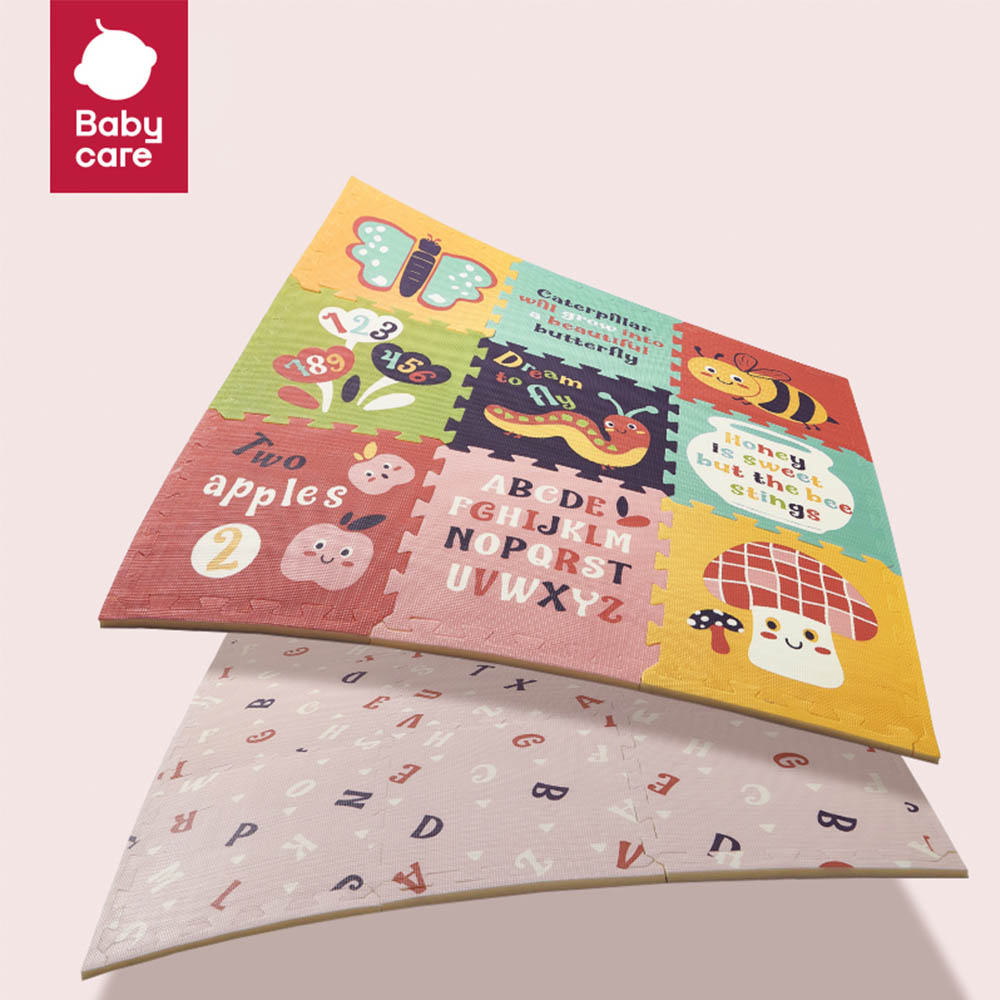 Babycare - Splicing Play Mat - Pink/Multi