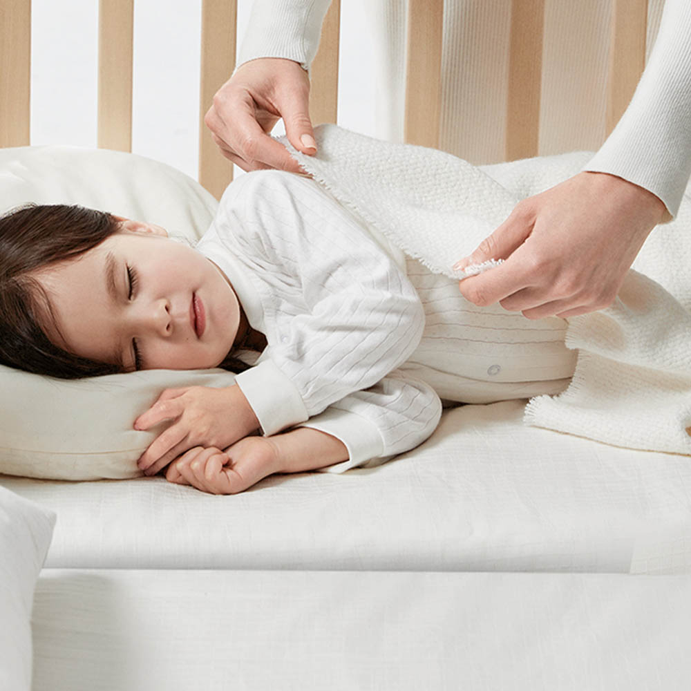 Babycare Memory Foam Crib Mattress - White - 155 x 75 x 8 cm