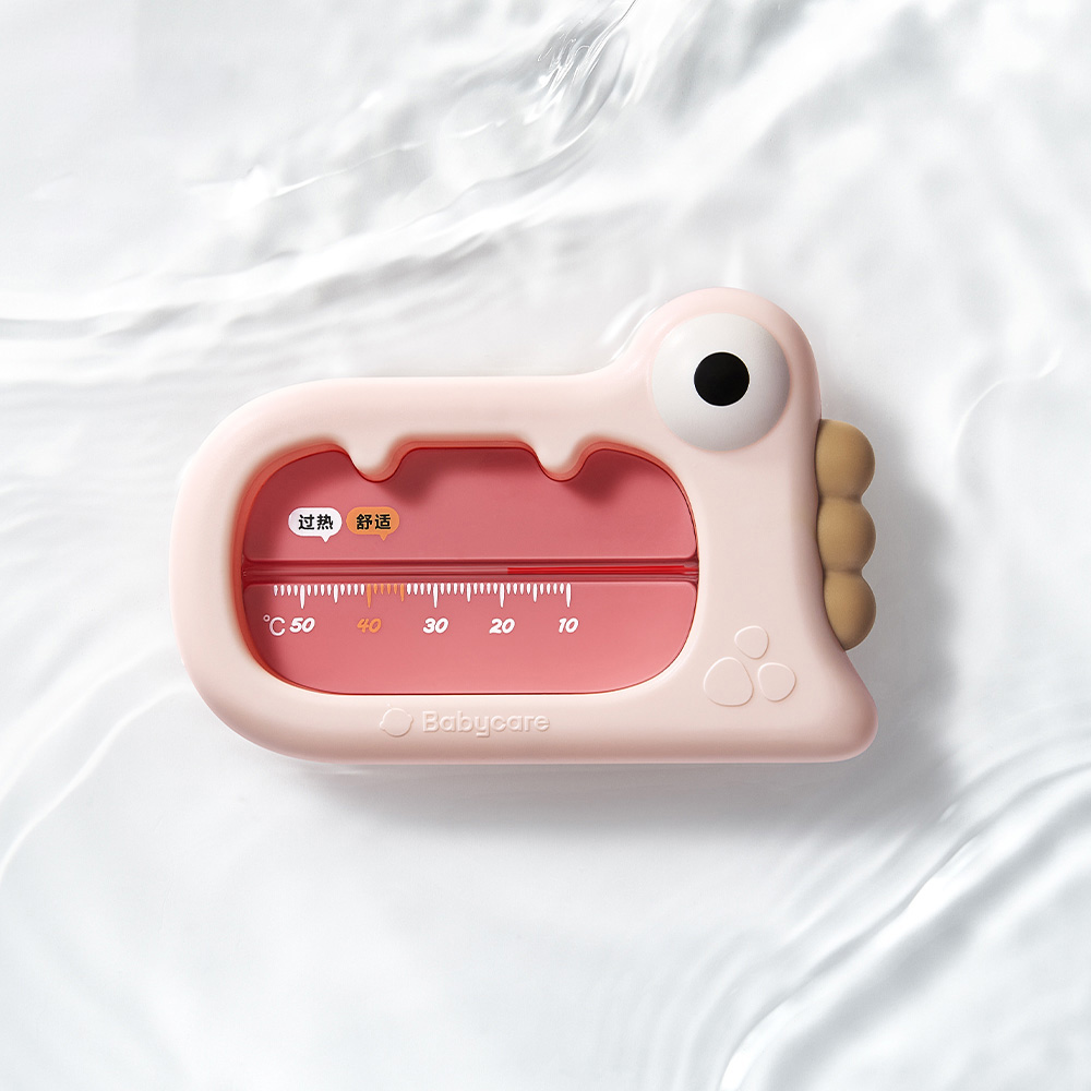 Babycare - Lysa Dino Bath Thermometer - Powder Pink