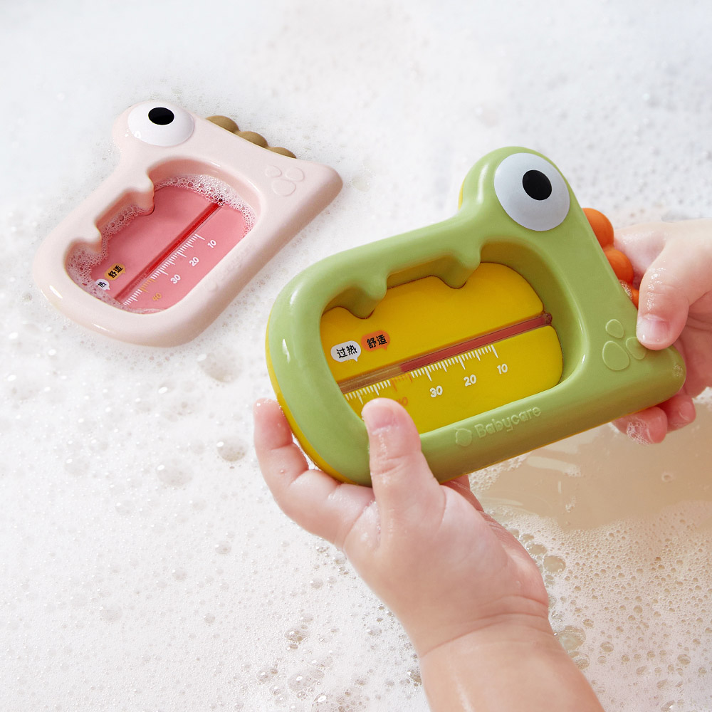 Babycare - Lysa Dino Bath Thermometer - Powder Pink