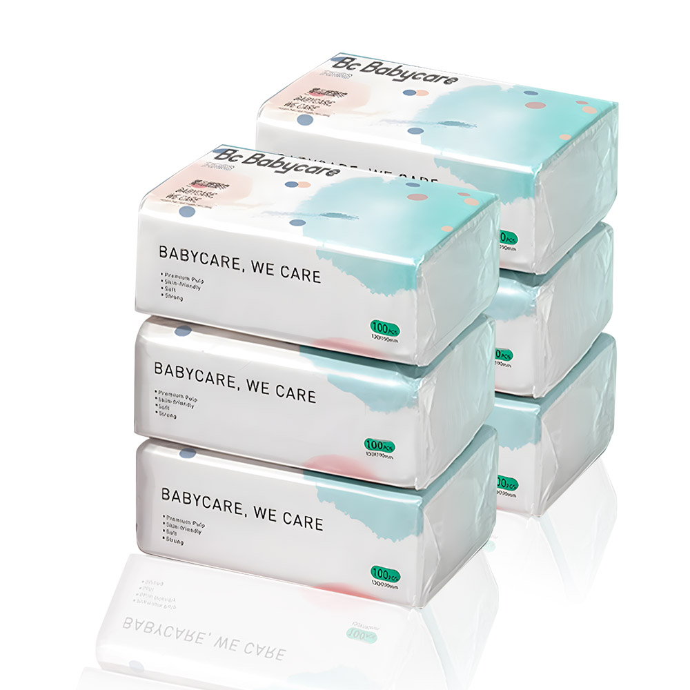 Babycare - Baby Tissue - Pink - 100s - Pack of 6