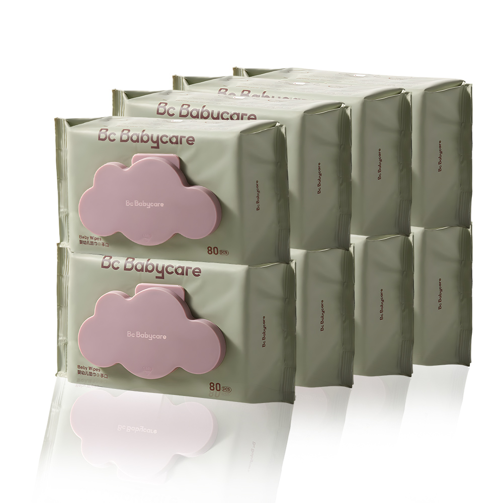 Babycare - Baby Wipes - Pack of 8 x 80 Pcs