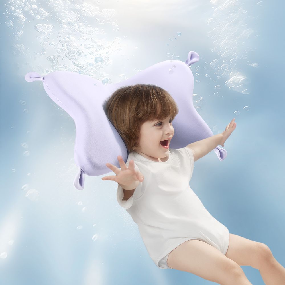 Babycare - Baby Silicone Head Support Pillow - Purple