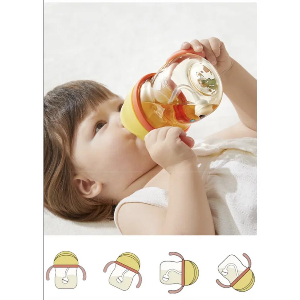 بيبي كير - زمزمية ماء وكوب رشف - 240 مل - متعددة الألوان