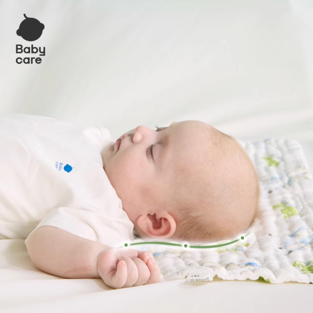 بيبي كير - وسادة قطنية للأطفال حديثي الولادة - متعددة الألوان