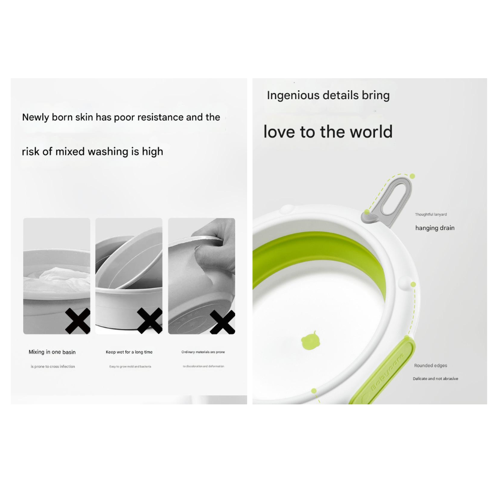 Babycare - Foldable Washbasin - Portable Cleaning Bucket