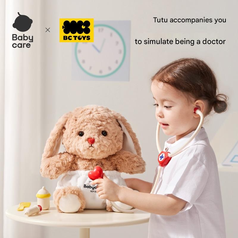 Babycare - Plush Rabbit Doctor Pretend Playset - Multicolor - 6 Pcs