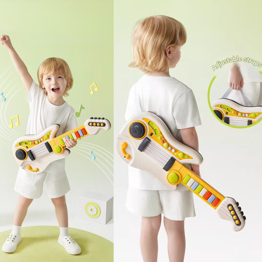 Babycare - Kids Toy Guitar - Multicolor