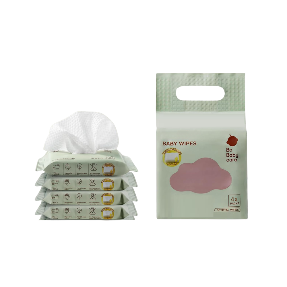 Babycare Baby Wipes Pack Of 4 80 Pcs