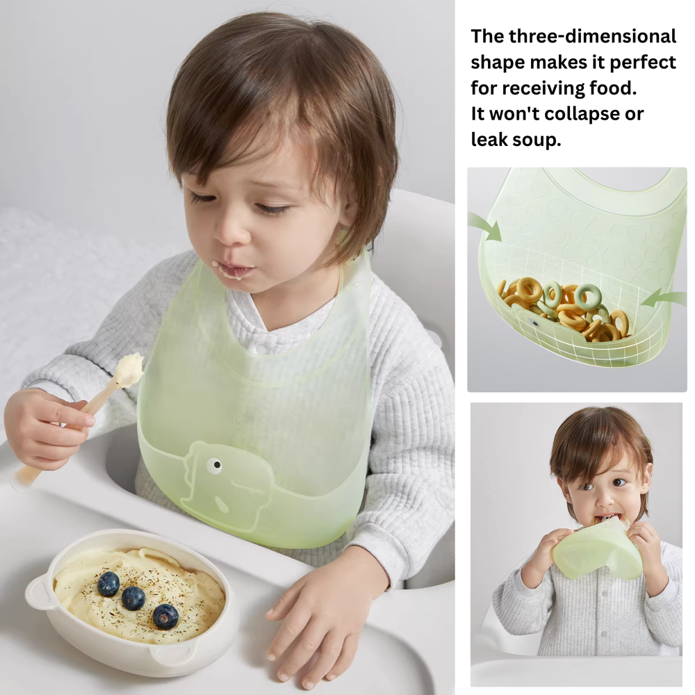 Babycare - Silicone Ultra-Light Printed Bib