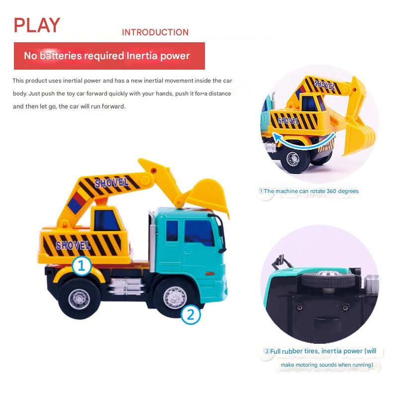 بيبي كير - لعبة سيارة دفع بمجرفة صغيرة - أزرق فاتح