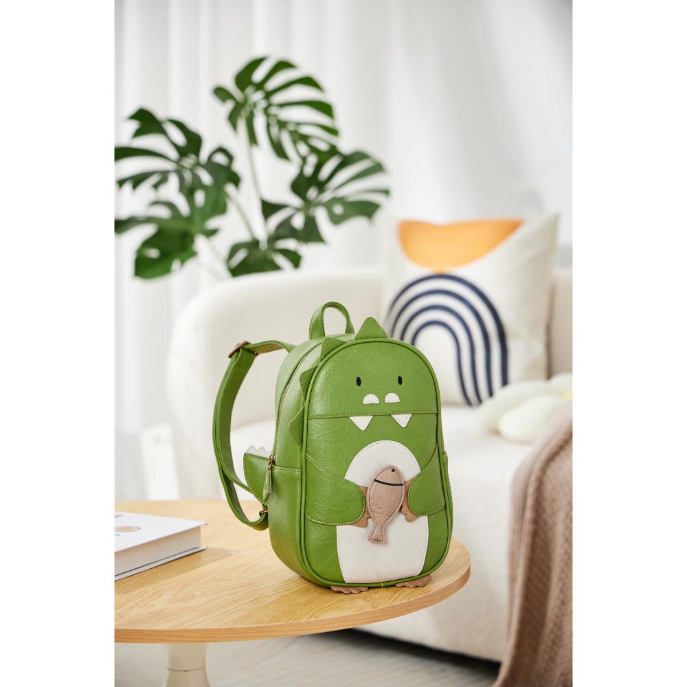 Babycare - Kids Backpack - Dinosaur - Green/White - Large