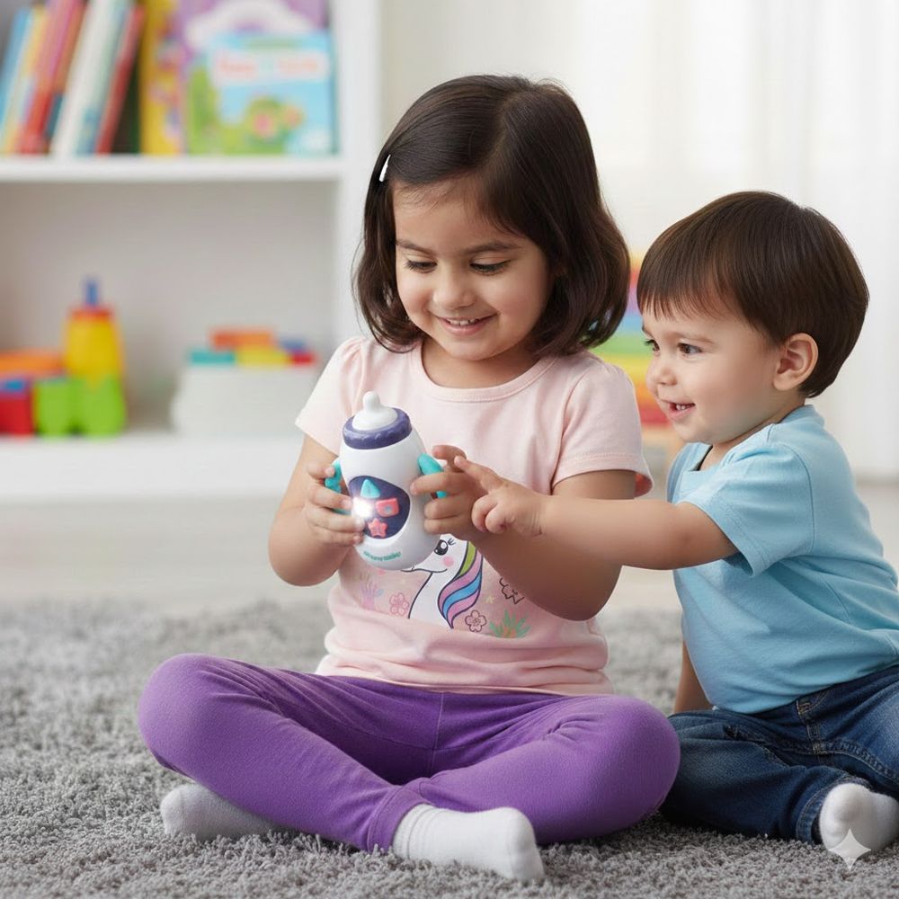 مستلزمات الأطفال - رضّاعة موسيقية برسوم متحركة