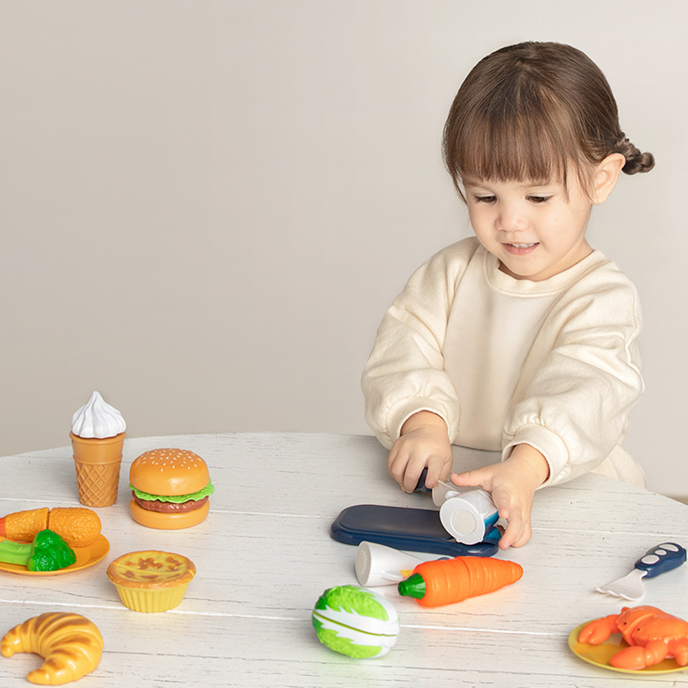 Babycare - Seafood And Vegetable Slice Toys Playset - 16 Pcs