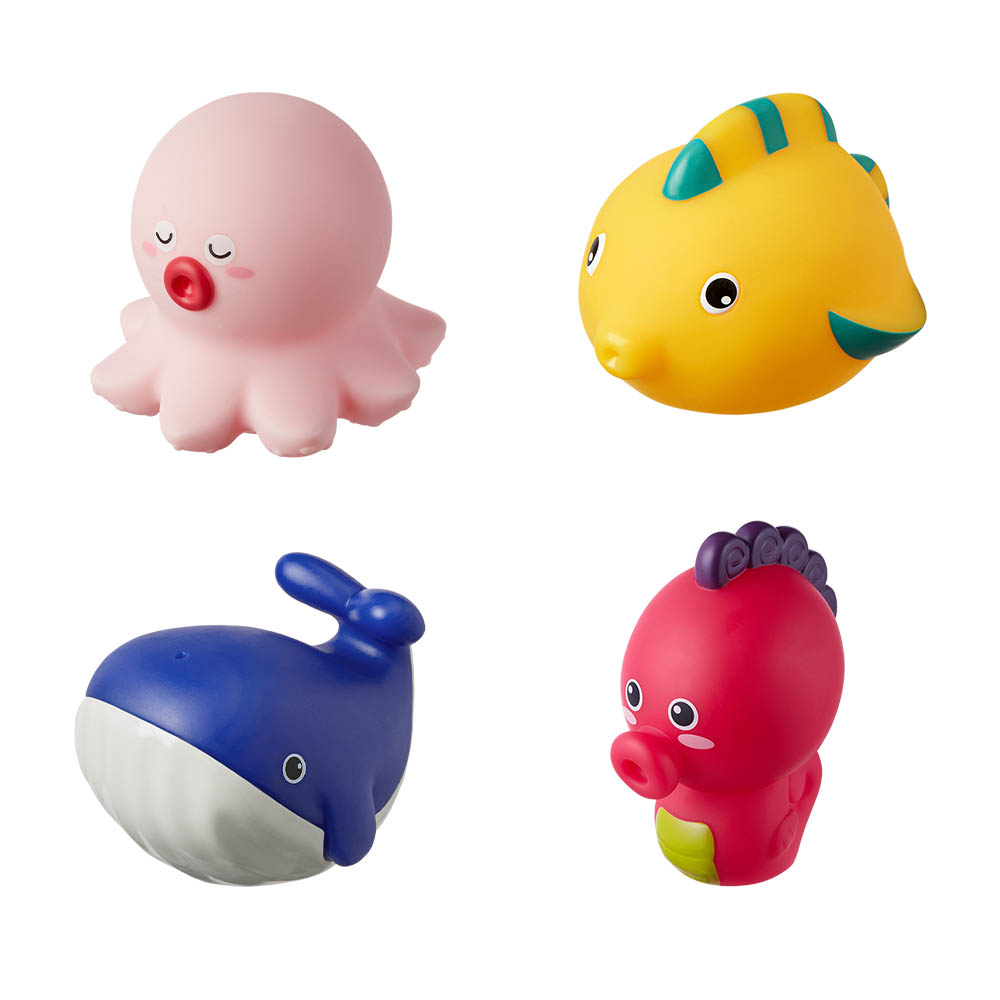 Babycare - Baby Bath Toy Set - 4 Pcs