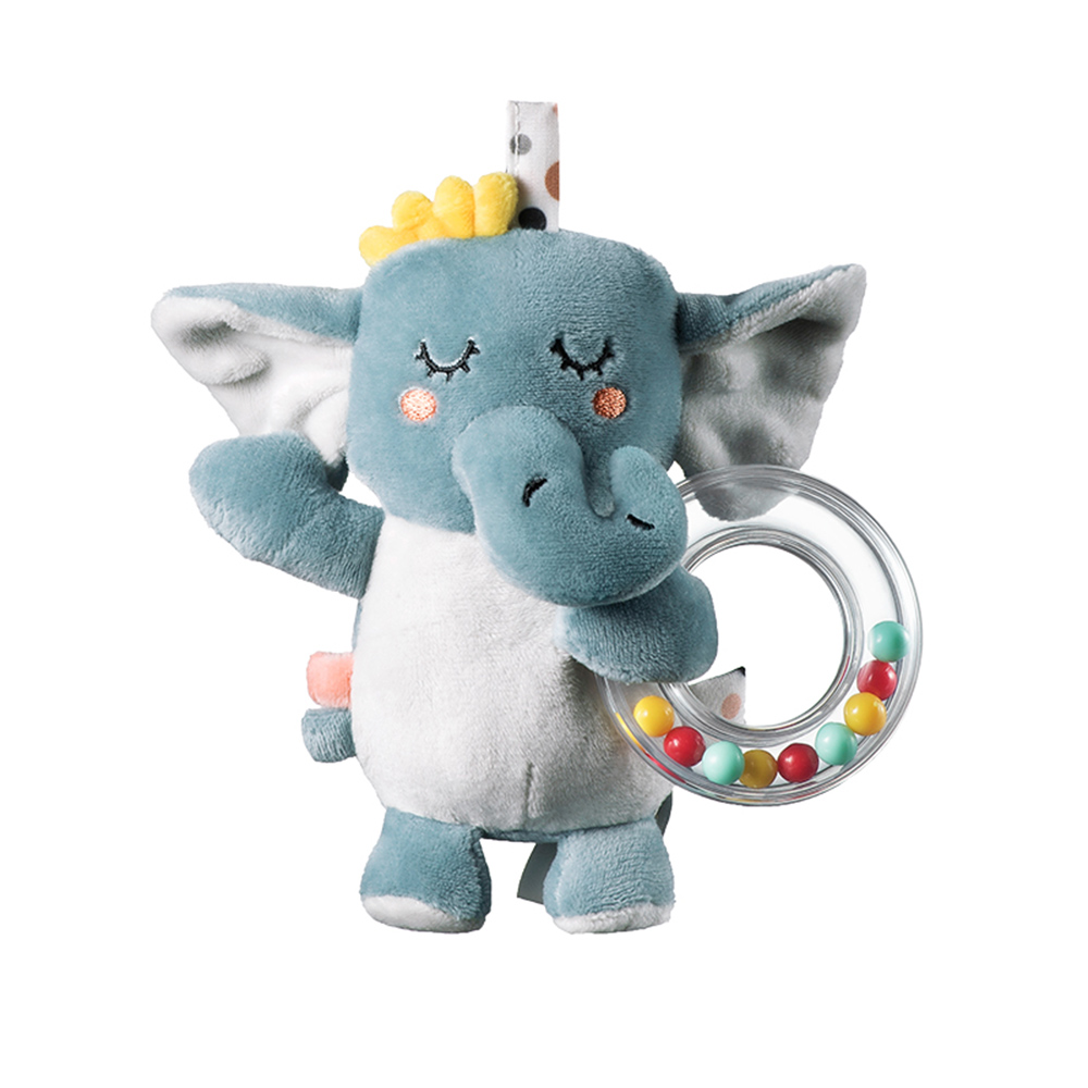 Babycare - Comforter Plush Toy - Elephant - Grey - 24Cm
