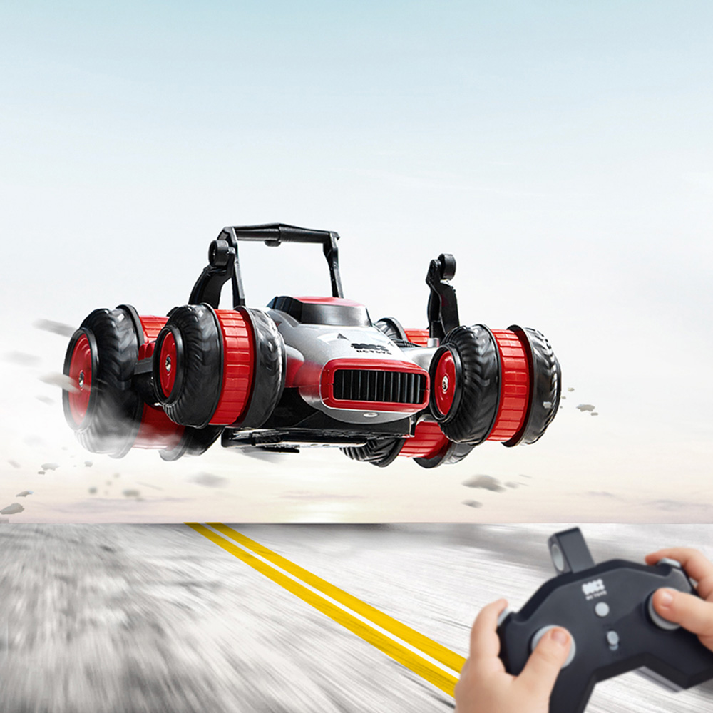 Babycare - Remote Control Spin Slider Stunt Car - Red