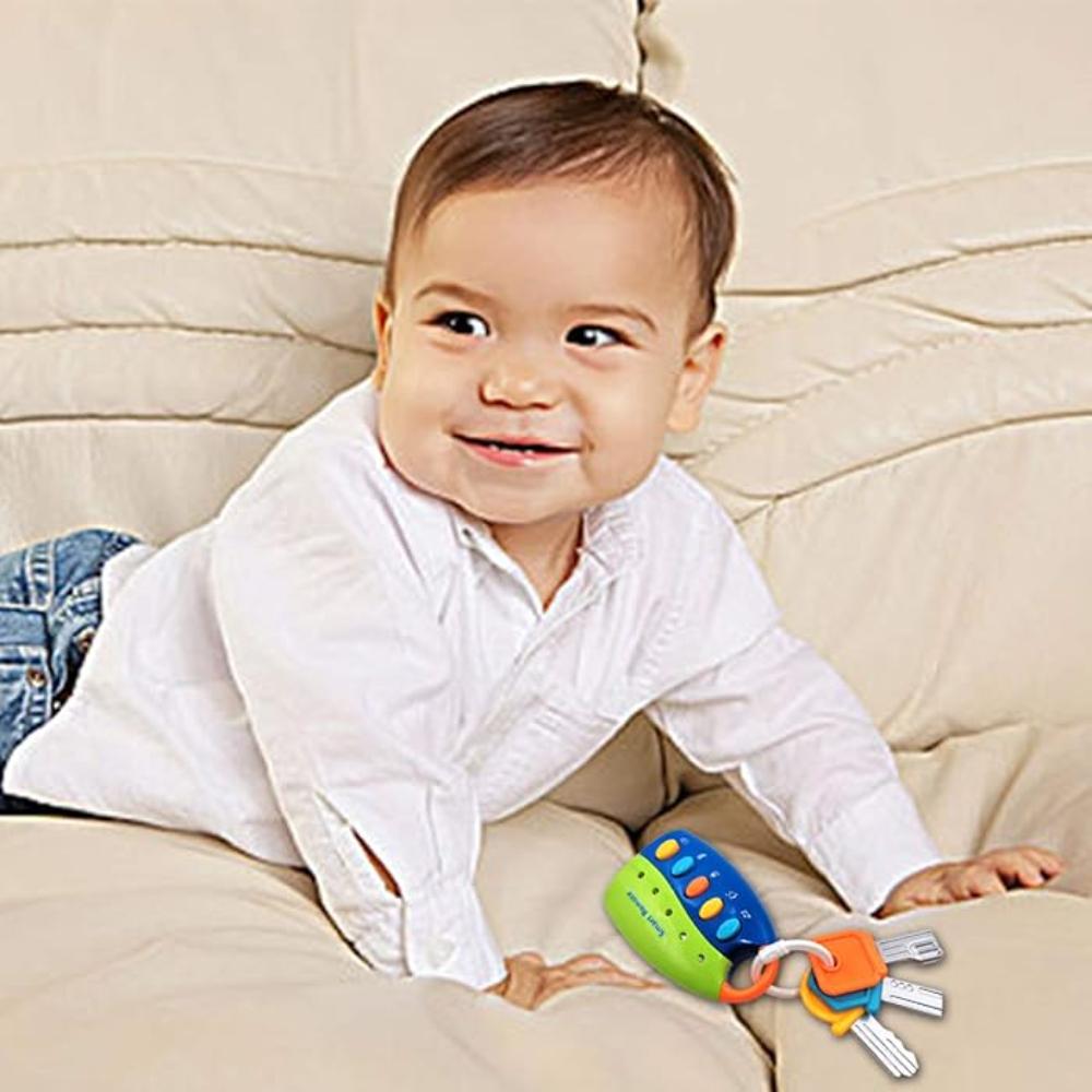 بيبي كير - لعبة ريموت ذكية مع موسيقى كرتونية - أخضر/أزرق