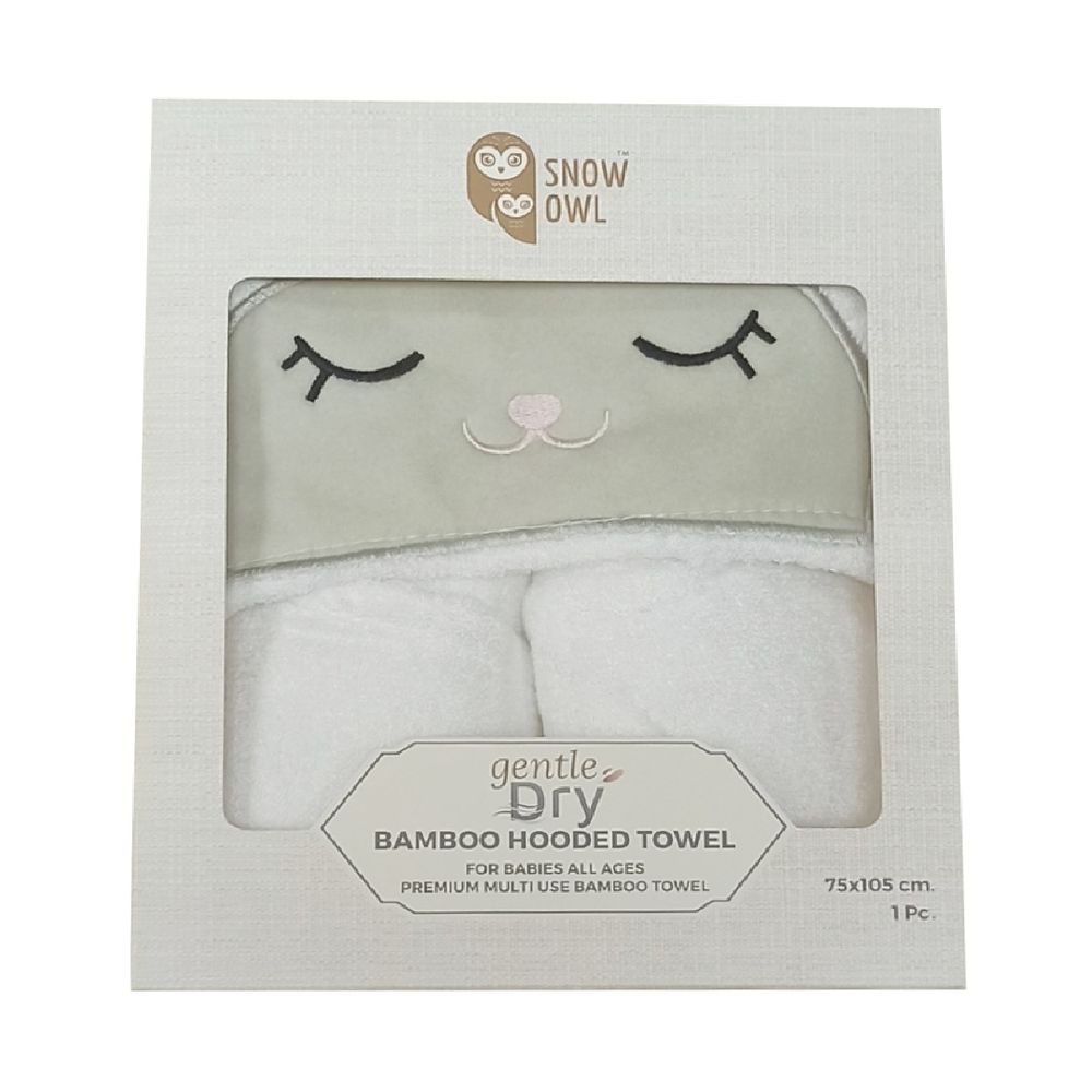 Snow Owl - Gentle Dry Bamboo Hooded Towel - Sheep