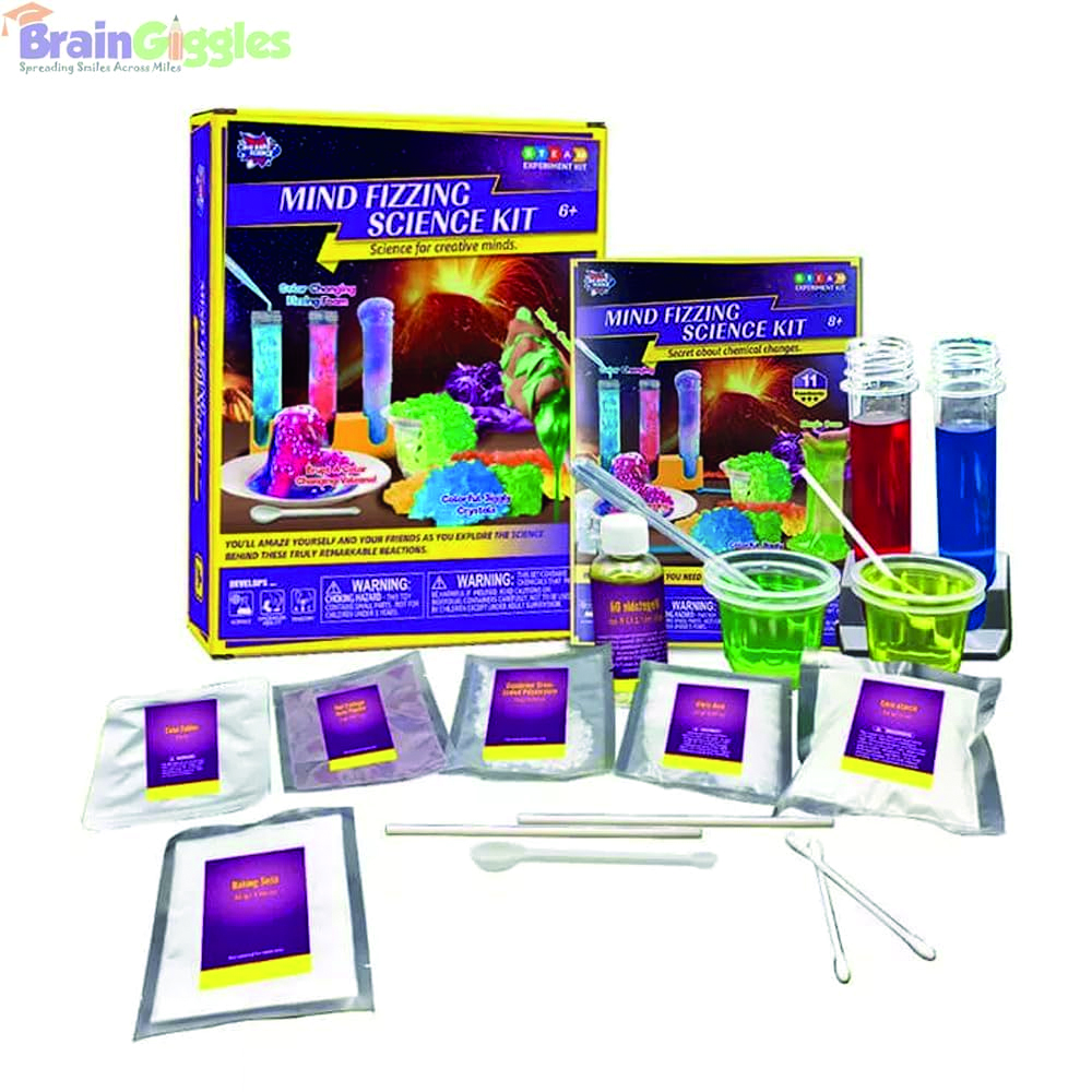 مجموعة تجارب علمية لتحفيز العقل - برين جيغلز - 19 قطعة