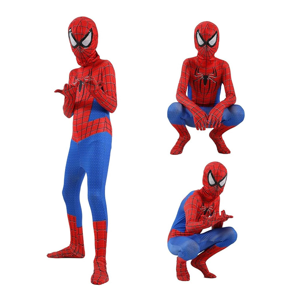 BrainGiggles - Red & Blue Superhero Costume For Kids - Spidey