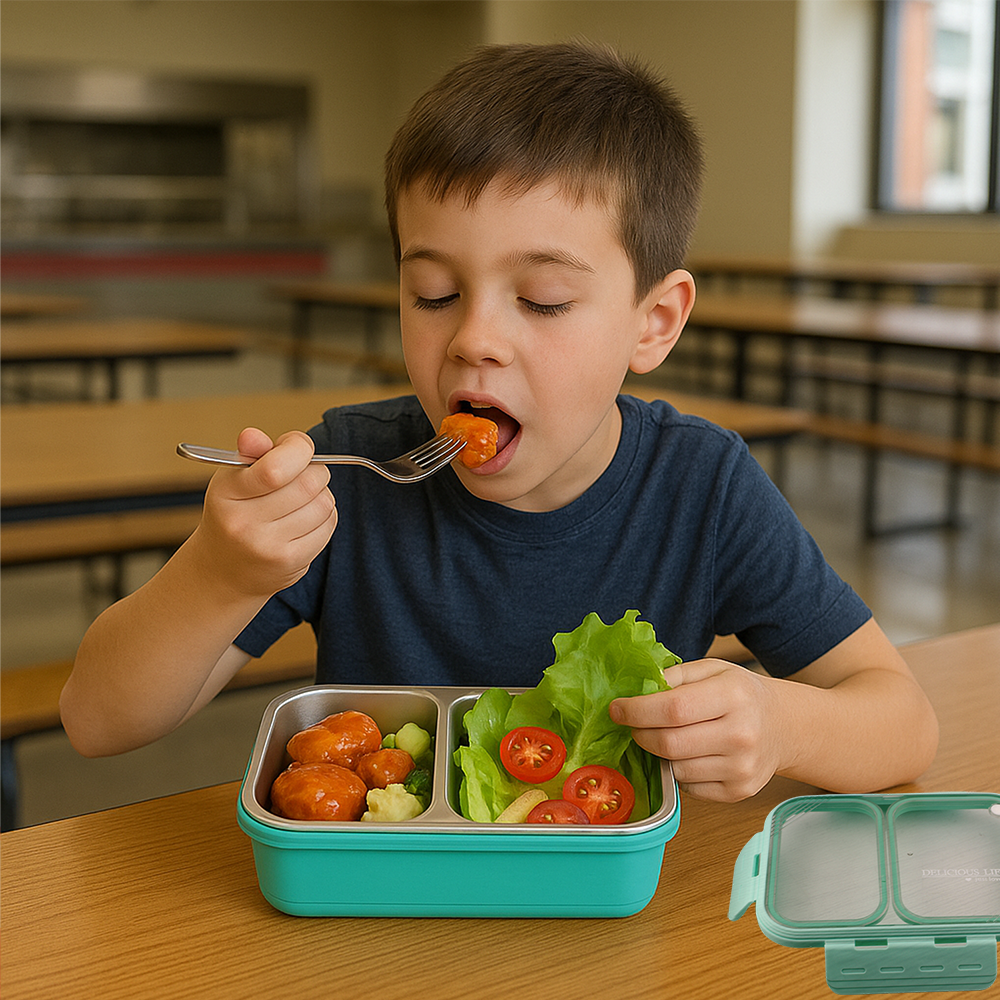 كرافيستا - صندوق غداء بينتو قسمين - متعدد الألوان - 700 مل