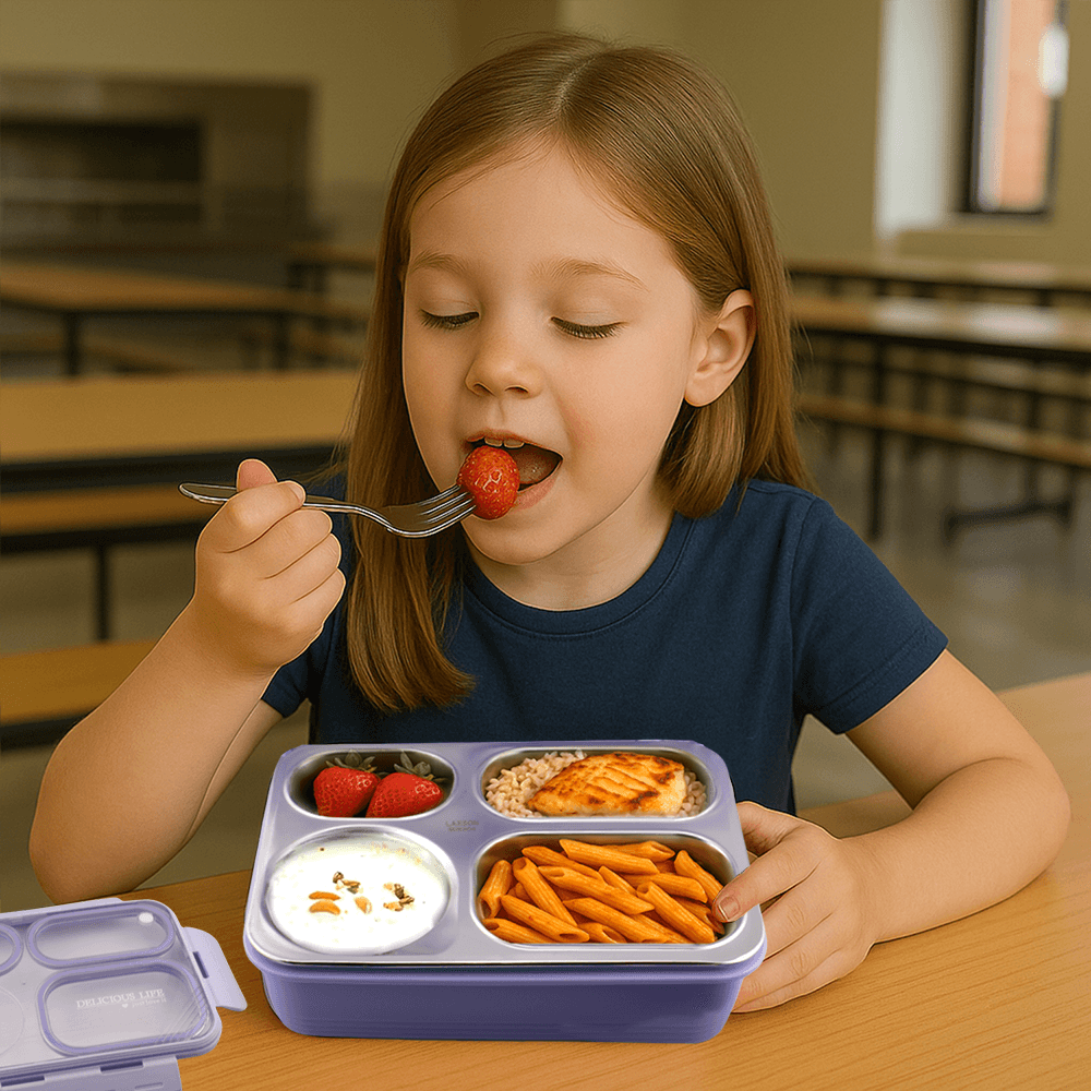 كرافيستا - صندوق غداء بينتو 4 أقسام - متعدد الألوان - 950 مل