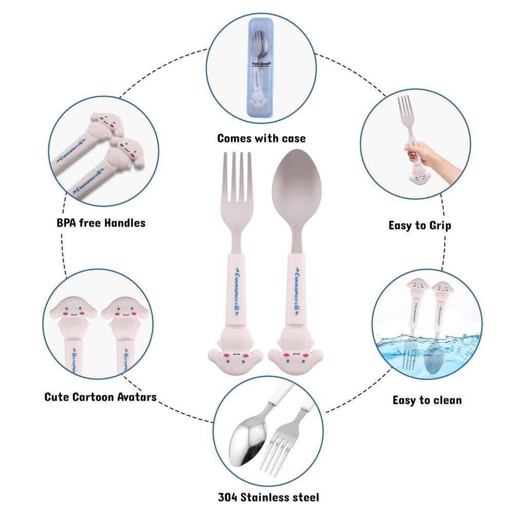 كرافيستا - طقم أدوات مائدة ستانلس ستيل مع حافظة