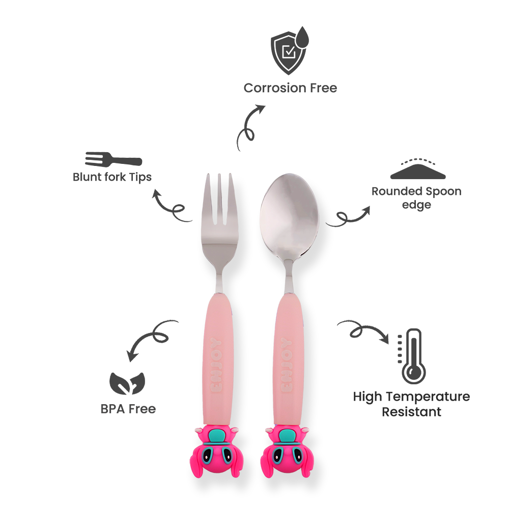 كرافيستا - طقم أدوات مائدة مع حافظة - ستيتش
